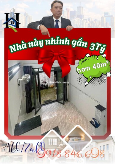 Q.8 / 41 m² / Đ. PHẠM THẾ HIỂN / GIÁ TỐT NHỈNH DƯỚI 3 TỶ